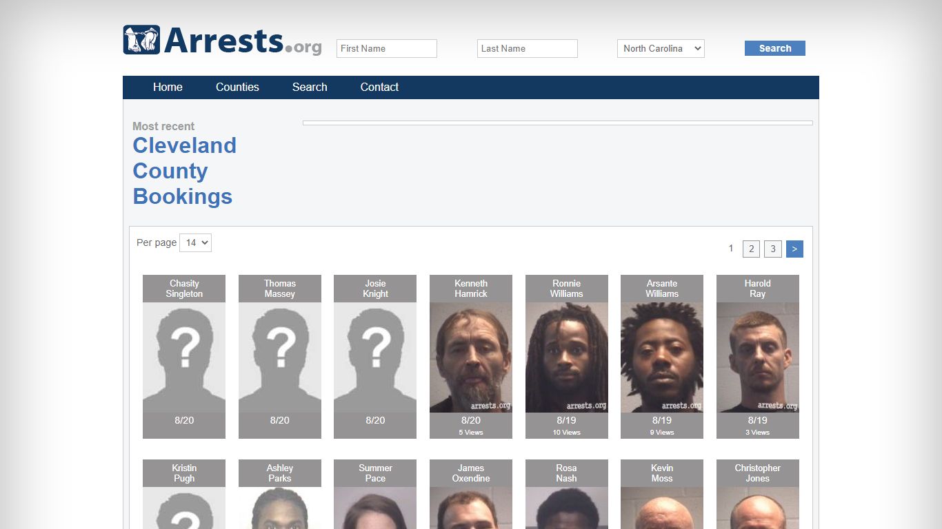 Cleveland County Arrests and Inmate Search